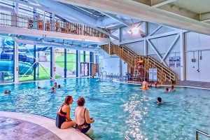Onsite Waterpark with a swimming pool and slides at Finlake Resort and Spa